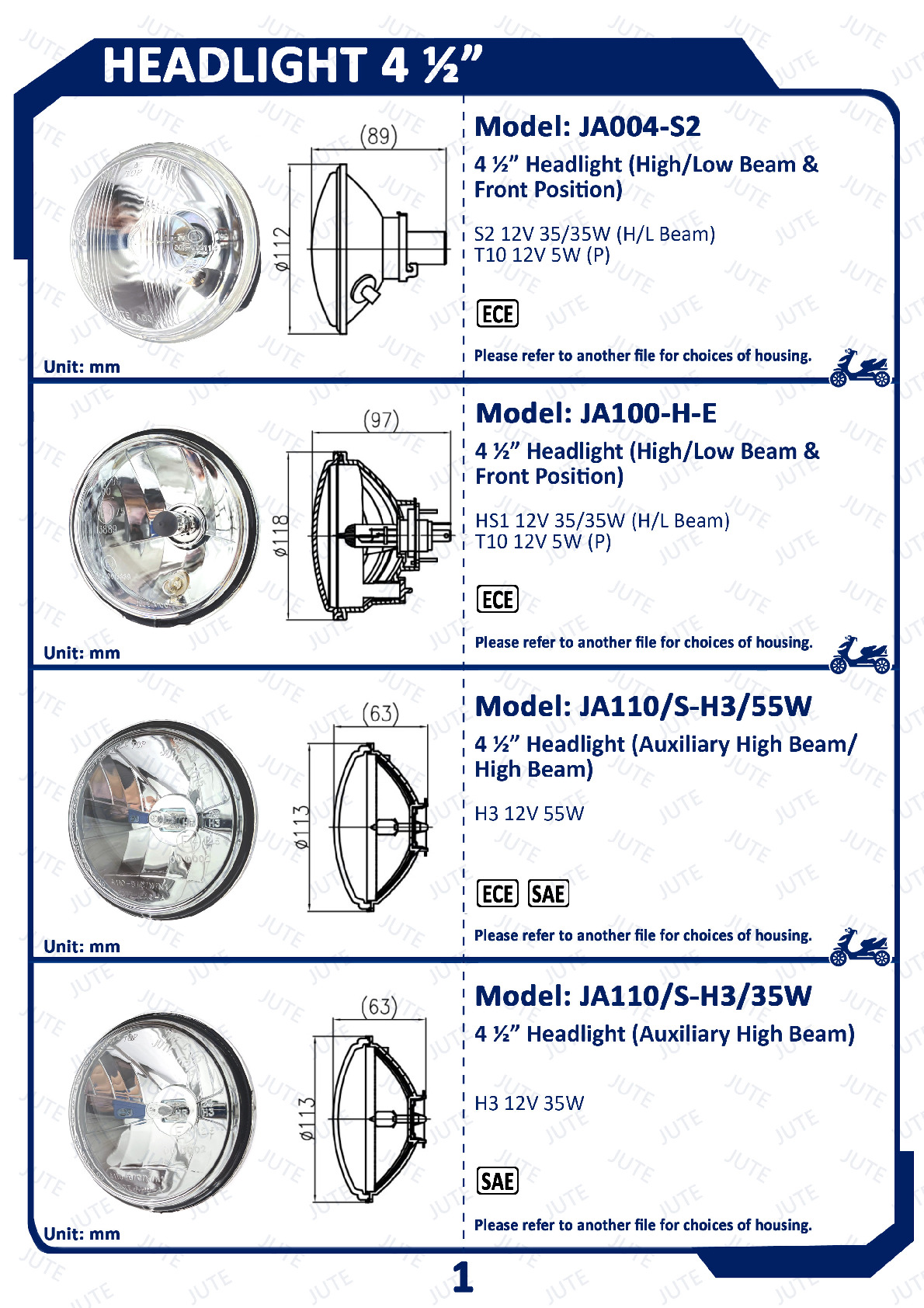 Universal Headlights - 4.5